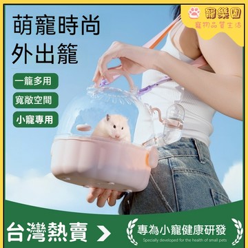 🔥台灣熱賣 倉鼠外帶籠 小寵手提包 便攜透明倉鼠籠 金絲熊花枝鼠包 蜜袋鼠外出專用 龍貓籠子 倉鼠手提箱 透氣 寵物用品