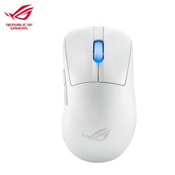 【ASUS 華碩】ROG Keris II Ace 無線三模電競滑鼠 月光白