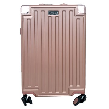 LEADMING 俐德美 夢幻之星鋁框行李箱 ABS+PC材質 密碼海關鎖 360°萬向輪 避震大雙輪  20吋  玫瑰金