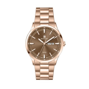BENTLEY 賓利 STELLAR ELEGANCE極光系列 BL-13-47 玫咖 質感商務時尚男手錶