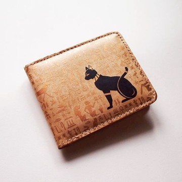 ANCIENT 埃及圖案 對摺包 皮夾