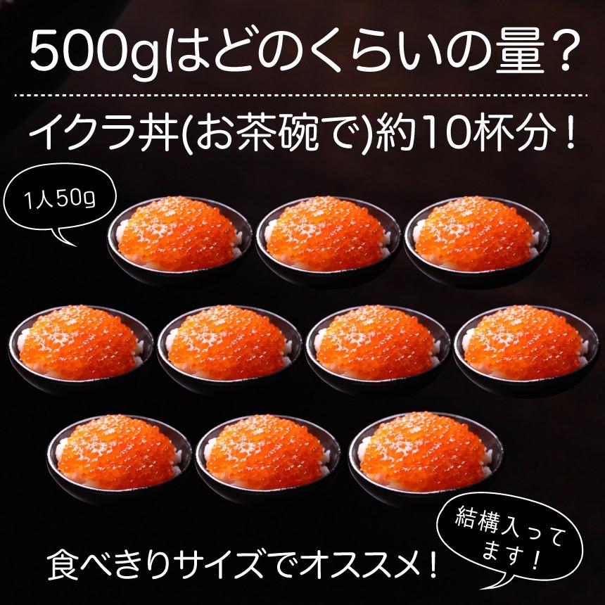 いくら（北欧サーモン）小粒 醤油漬け250ｇ ×2個(500g)