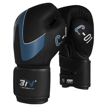 S-SportPlus+ BN拳套 C01攀登者 10oz 藍色 散打搏擊訓練專用  長16~19 x 寬7~8cm  1雙