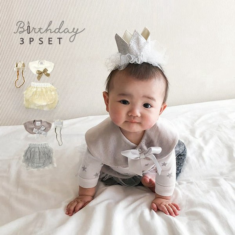 ニューボーンフォト ハーフバースデー 1歳 ベビークラウン セレモニードレス 3 福袋特集