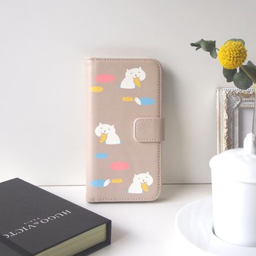 【手帳型手機殼】洞洞貓