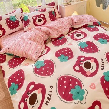 迪士尼純棉全棉被套單件150x200宿舍單人學生兒童被罩床單200x230