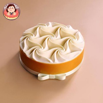 AiChef 8連螺旋花形硅膠模具海浪波浪慕斯法式西點甜點烘焙工具