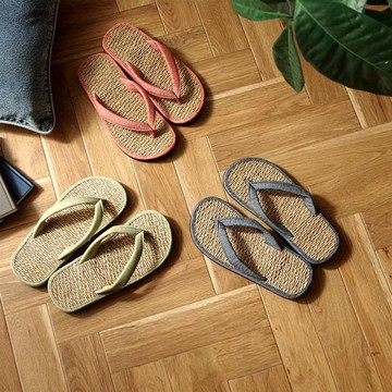 【新年禮物】七島藺草夾腳拖鞋Luce 質樸材質 舒適透氣的踩踏腳感