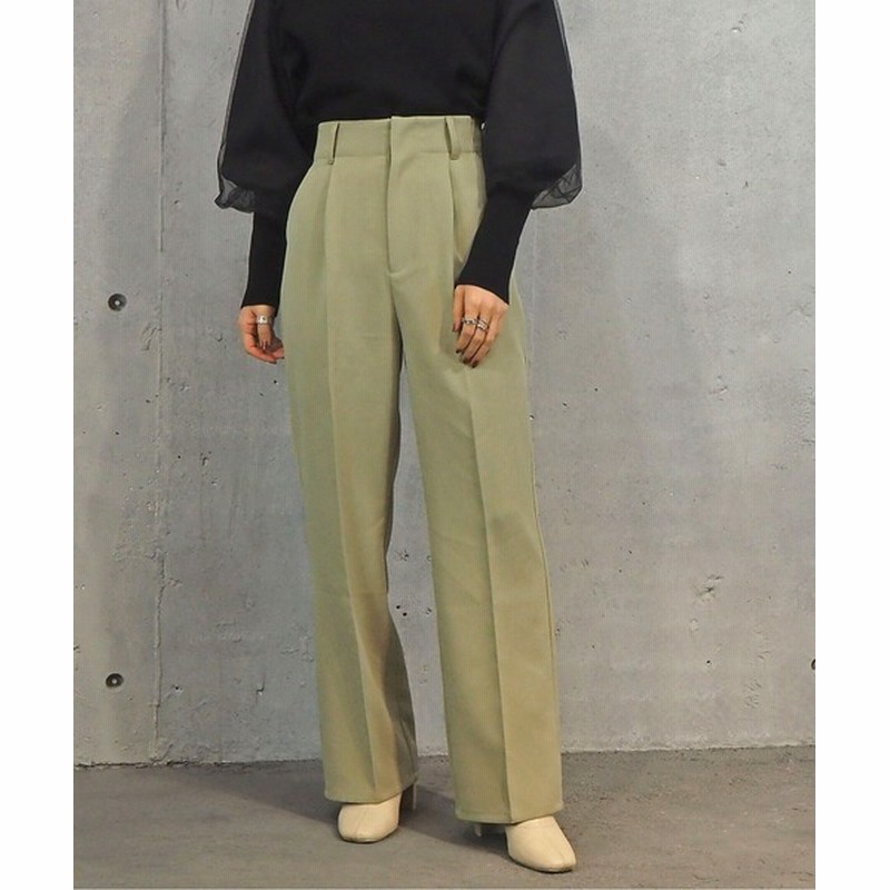 Tiptop Pocket Web限定sサイズ セットアップ対応 センタープレスセミフレアスラックス Women パンツ スラックス 通販 Lineポイント最大0 5 Get Lineショッピング