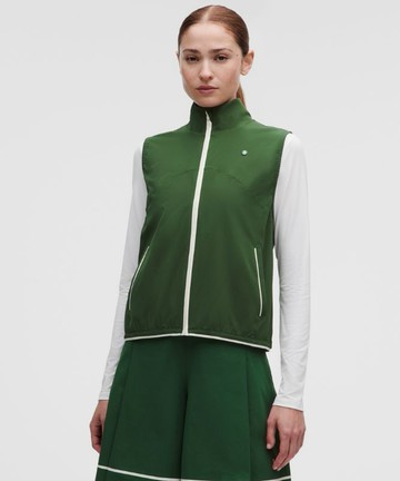 Lightweight High-Neck Golf Vest Graphic Size Large