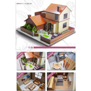 紙紮/紙紮屋/庫錢/多芬莊園 全棟屋內有燈光，實體家具家電，含傭人 特價5000元(免運)