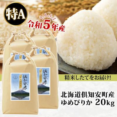 ふるさと納税 倶知安町 令和5年産 北海道 倶知安町産 ゆめぴりか 精米 5kg×4袋 計20kg 特A ショクレン