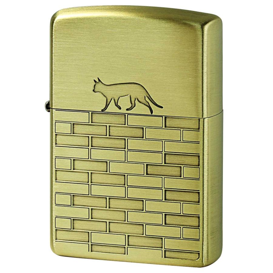 Zippo ジッポライター Cat walk キャットウォーク ブラス メール便可 2BS-CATW