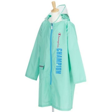 Champion 綠色 透明視窗 伸縮空間 小學/國中/女生雨衣 (140-160cm) 男女適用
