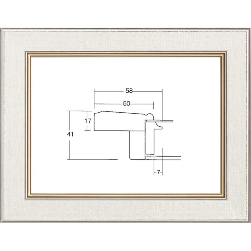 額縁 油絵/油彩額縁 UVカットアクリル付 8163 F10号 ホワイト | LINE