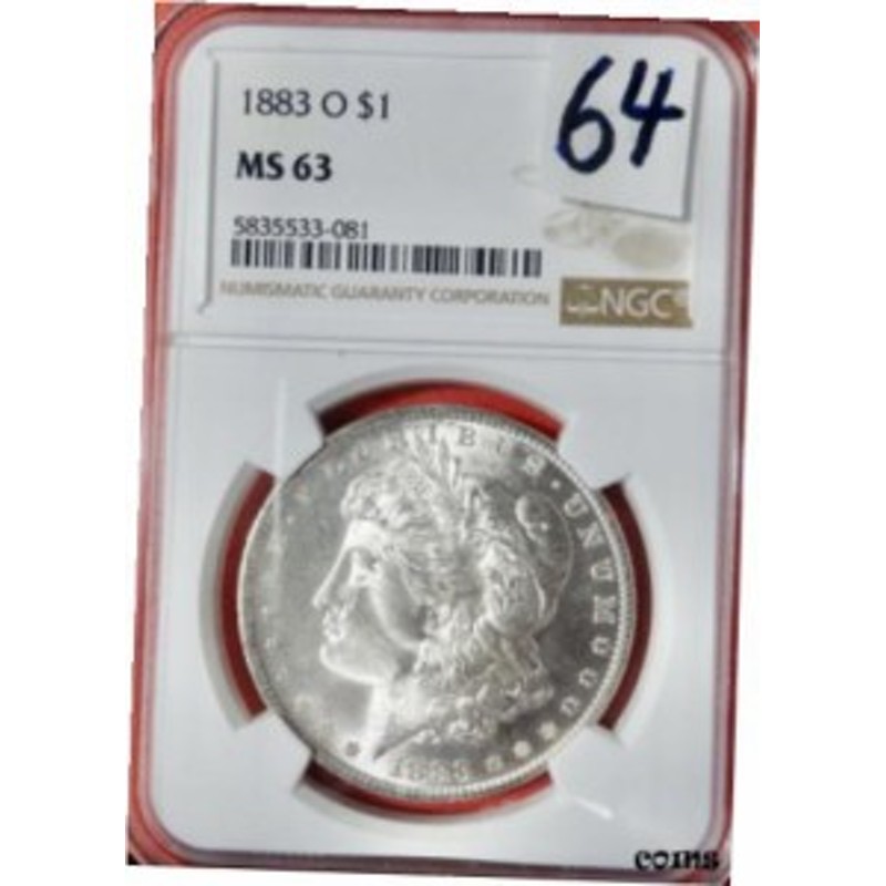 品質保証書付】 アンティークコイン NGC PCGS # 69 1884 MS63 morgan