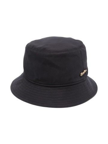 Borsalino - logo-plaque bucket hat - women - Polyester/Acetate/Viscose - 56 - Black