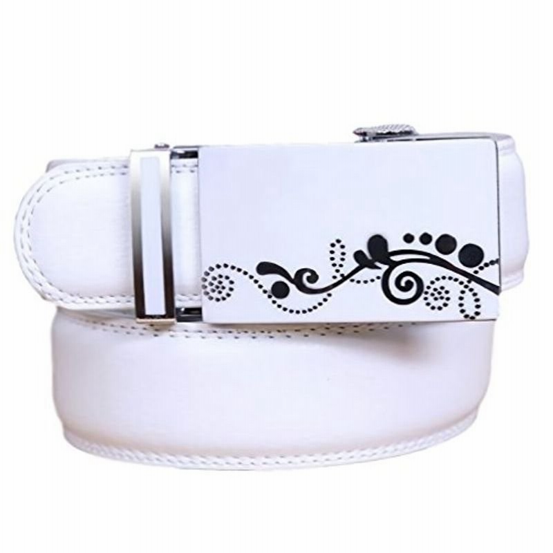 ルビタス ホワイト バックル メンズ ベルト テニス 長さ 調節 長い サイズ 調整 自在 自由 通販 Lineポイント最大get Lineショッピング