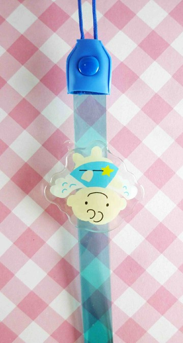 【震撼精品百貨】手機吊飾/鎖圈-動物圖案系列-滿版天使藍 震撼日式精品百貨