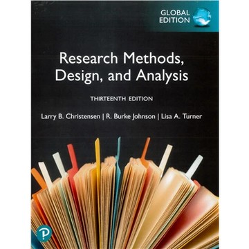 雙葉-建宏 Research Methods, Design, and Analysis 13E 9781292469812<建宏書局>