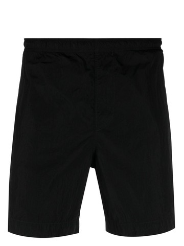 C.P. Company - logo-patch swim shorts - men - Polyamide/Polyamide - 46 - Black