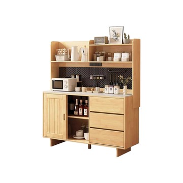 【HappyLife】實木高架餐邊櫃 160公分 Y12255原木