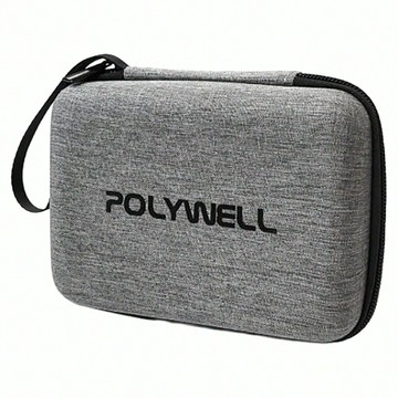 POLYWELL 寶利威爾 3C硬殼收納包  PW15-T65-0025  灰色  1個