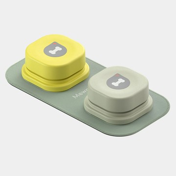 Kamurara 狗狗溝通鈴鐺 2件組  黃色 + 翡翠綠  1套