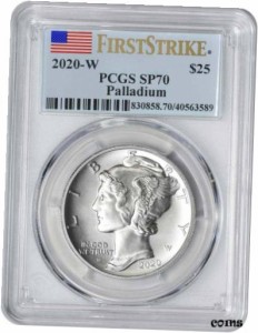 アンティークコイン NGC PCGS American Palladium Eagle SP70 First Day of Issue 2020-W