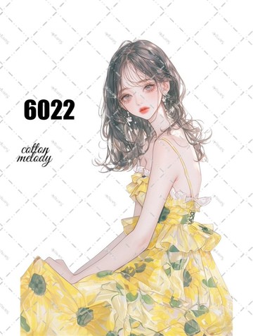 original sticker no.6022 人物貼紙 原創貼紙 女孩貼紙 原創人物貼紙