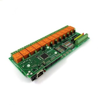 [2美國直購] denkovi 中繼板 Internet/Ethernet Relay Board 12 Channel with DAEnetIP4 - I/O, SNMP, Web