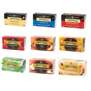 【香茗茶居】唐寧 TWININGS 伯爵/仕女伯爵/大吉嶺/香甜蜜桃/香橙肉桂/異果香蘋/四紅果/綜合野莓 2g*25入