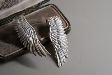 925 純銀天使翼吊咀 (不包括銀鏈) - 手作 ( MW P1076)