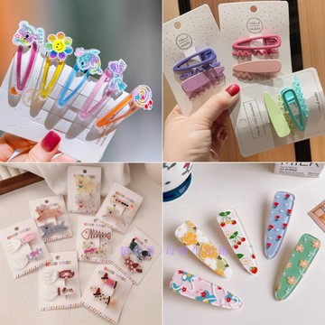現貨《女童髮飾B8E】壓克力對夾 閃鑽笑臉BB夾 ♥ 金屬 霧感 對夾 壓夾 瀏海夾 邊夾 笑臉 花朵碎 髮夾 瀏海夾