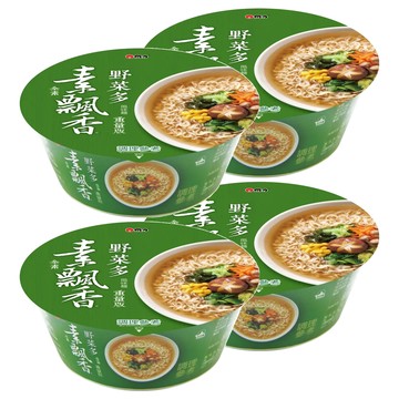 維力 素飄香 野菜多風味麵 重量版 95g  4入