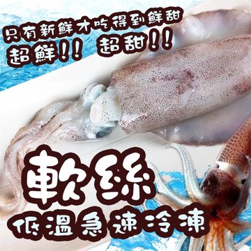 好神 急凍-36°C鮮脆軟絲10尾組(100g-150g/尾)
