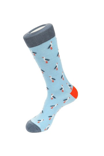 Waterbird Socks 水鳥圖案襪子 by Unsimply Stitched