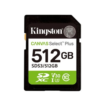 Kingston Canvas Select Plus SD 記憶卡 SDS3 512GB
