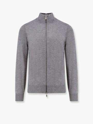 Cashmere and silk cardigan with zip - BRUNELLO CUCINELLI - gender_Man