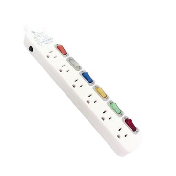 台灣製~【電精靈】 6開6插座3插孔電腦延長線 9尺(2.7米)PSK-336B