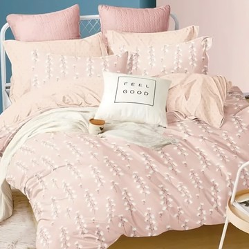 台灣 AGAPE MIT台灣製造 舒柔棉二件式薄床包組  二件式薄床包組  單人 3.5 x 6.2尺  文青花兒  1組