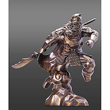 羅廣維 限量原作 關公銅雕~登峰造極