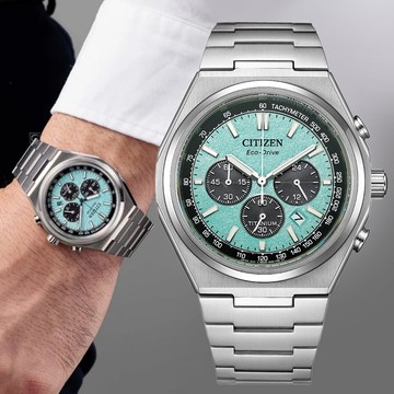 CITIZEN 星辰 GENTS Zenshin 輕量鈦 光動能 計時男錶 CA4610-85M