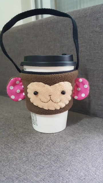 豆猴飲料杯套/提袋