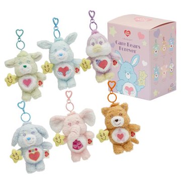 【Grace Gift】Care Bears & Cousins-星星朋友毛絨玩偶吊飾鑰匙圈盲盒(兩入組)