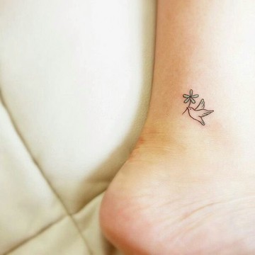 「和平」鴿子 紋身貼紙 微刺青 小清新 小心機 卡通 紋身貼 飛鳥 幸運 小紅書同款 可愛 抖音同款 超美 性感 設計款