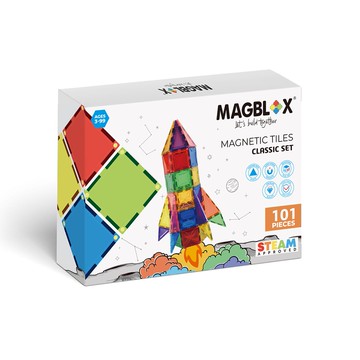 【MAGBLOX】美學磁力片 繽紛經典組101 pcs