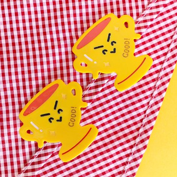 棒棒的獎杯雨過山原創設計醋酸獎杯小抓夾發飾邊夾閨蜜禮物