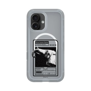 iPhone 16 AirX 流變灰 - RHINOSHIELD X Taipei Zoo - 非洲象：限量卡牌
