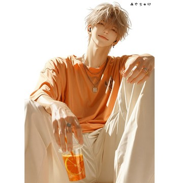 【8 月新品】07-137-0202 人物貼紙 簡約夏日男子